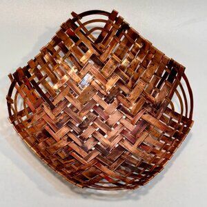 Hand Woven Copper Basket/Catch-all